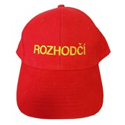 Kšiltovka červená ROZHODČÍ